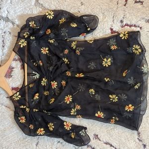 Ralph Lauren 100% silk floral blouse